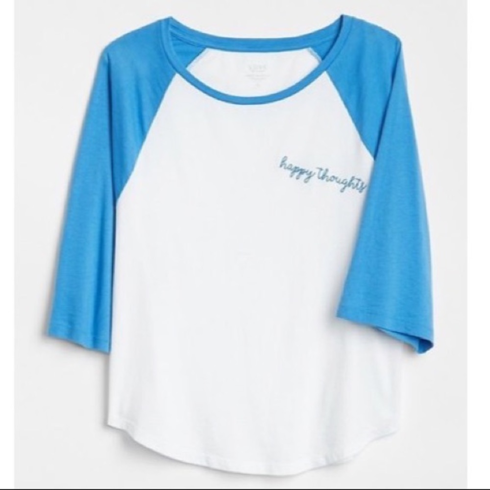 Gap Forever Favorite Raglan T-Shirt Happy Thoughts